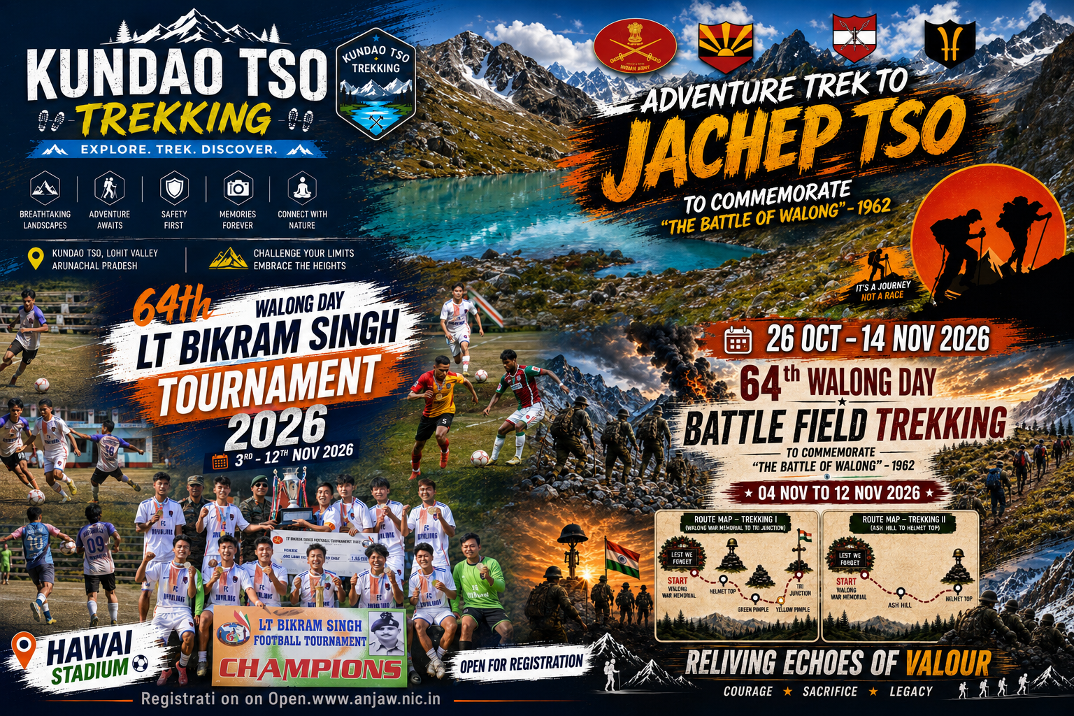 Upcoming Adventure & Sports Programmes in Walong